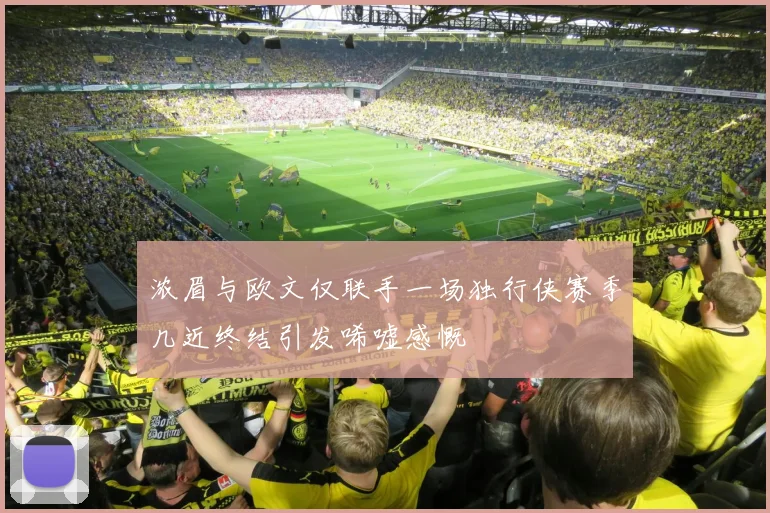 浓眉与欧文仅联手一场独行侠赛季几近终结引发唏嘘感慨